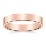 Silván kihlasormus 4mm flakka, 14K rosekultaa, Silván kihlasormukset