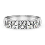Silván rivitimanttisormus 0,25ct, 14K valkokultaa, Silván timanttikorut - Silván - Laatukoru