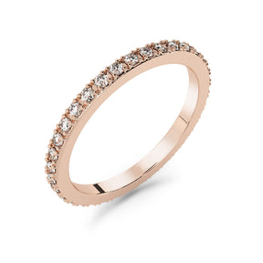 Silván diamond ring 0,36ct, 14K rose gold, Silván wedding rings