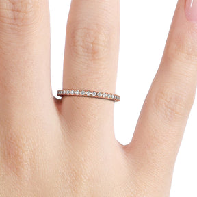 Silván diamond ring 0,36ct, 14K rose gold, Silván wedding rings