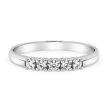 Silván timanttisormus 0,10ct, 14K valkokultaa, Silván vihkisormukset