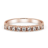 Silván timanttisormus 0,18ct, 14K rosekultaa, Silván vihkisormukset