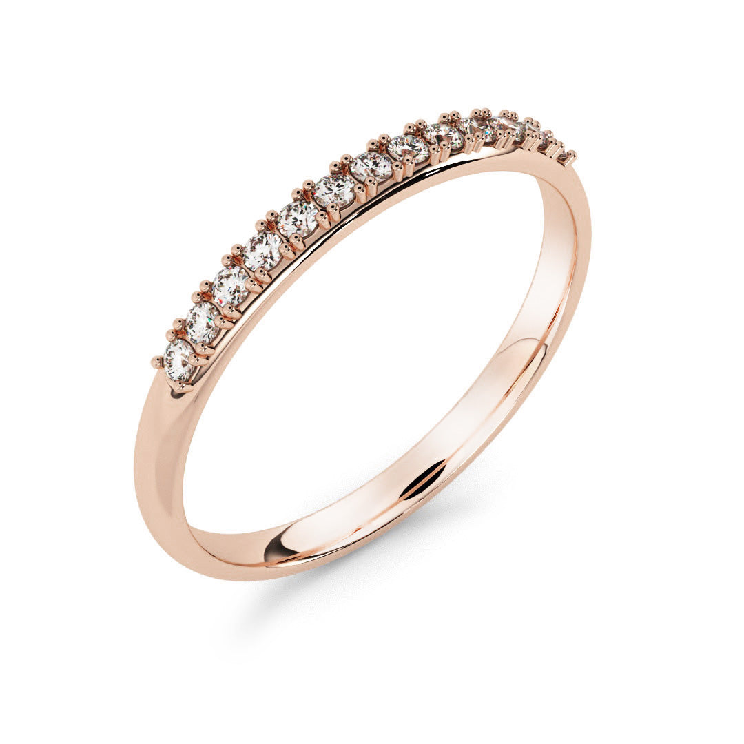 Silván Mimosa diamond ring 0,13ct, 14K rose gold, Silván wedding rings