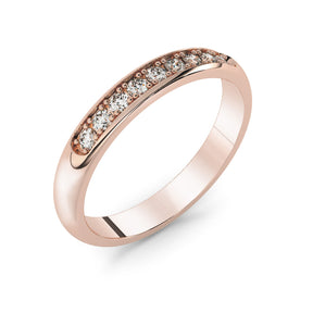 Silván diamond ring 0,18ct, 14K rose gold, Silván wedding rings