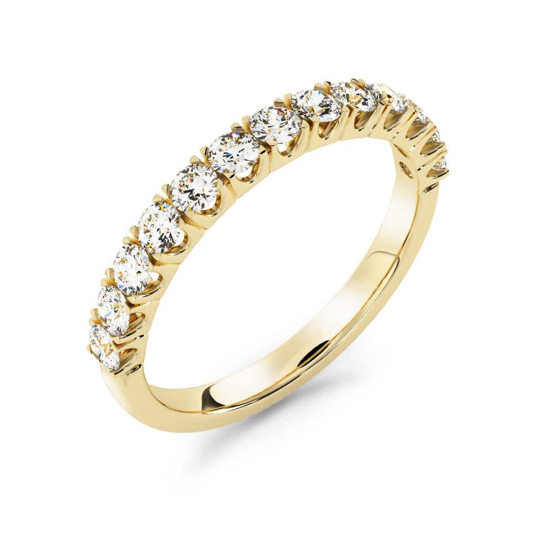 Silván diamond ring 0,39ct, 14K yellow gold, Silván wedding rings