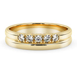 Silván timanttisormus 0,05ct, 14K keltakultaa, Silván vihkisormukset