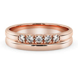 Silván timanttisormus 0,05ct, 14K rosekultaa, Silván vihkisormukset