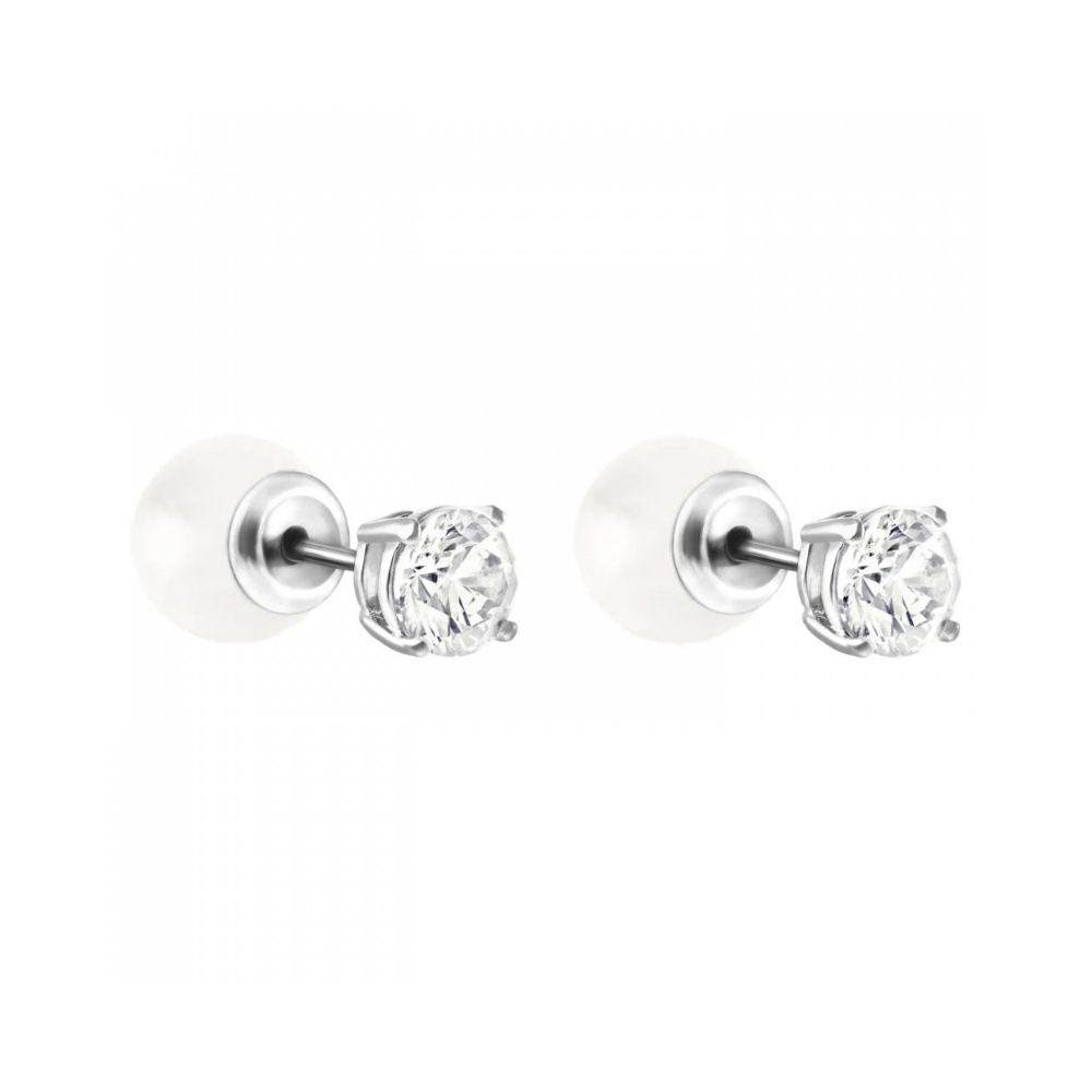 SWAROVSKI Angelic drop earrings Round cut, White, Rhodium plated 5142721  07/23 | eBay