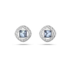 Swarovski Angelic korvakorut, vaalea metalli ja siniset kristallit