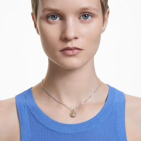 Swarovski Chroma riipus keltaisella ja sinisillä kristallilla