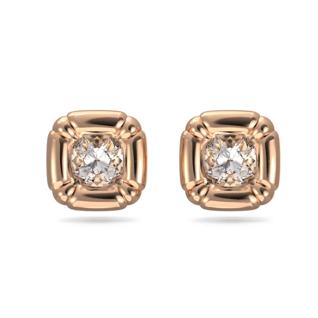 Aggregate 143+ swarovski rose gold earrings best