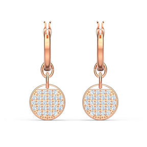 Swarovski Ginger rengaskorvakorut, rosekullan väriset
