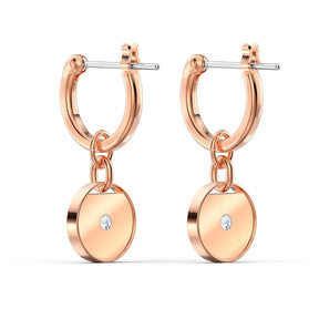 Swarovski Ginger rengaskorvakorut, rosekullan väriset
