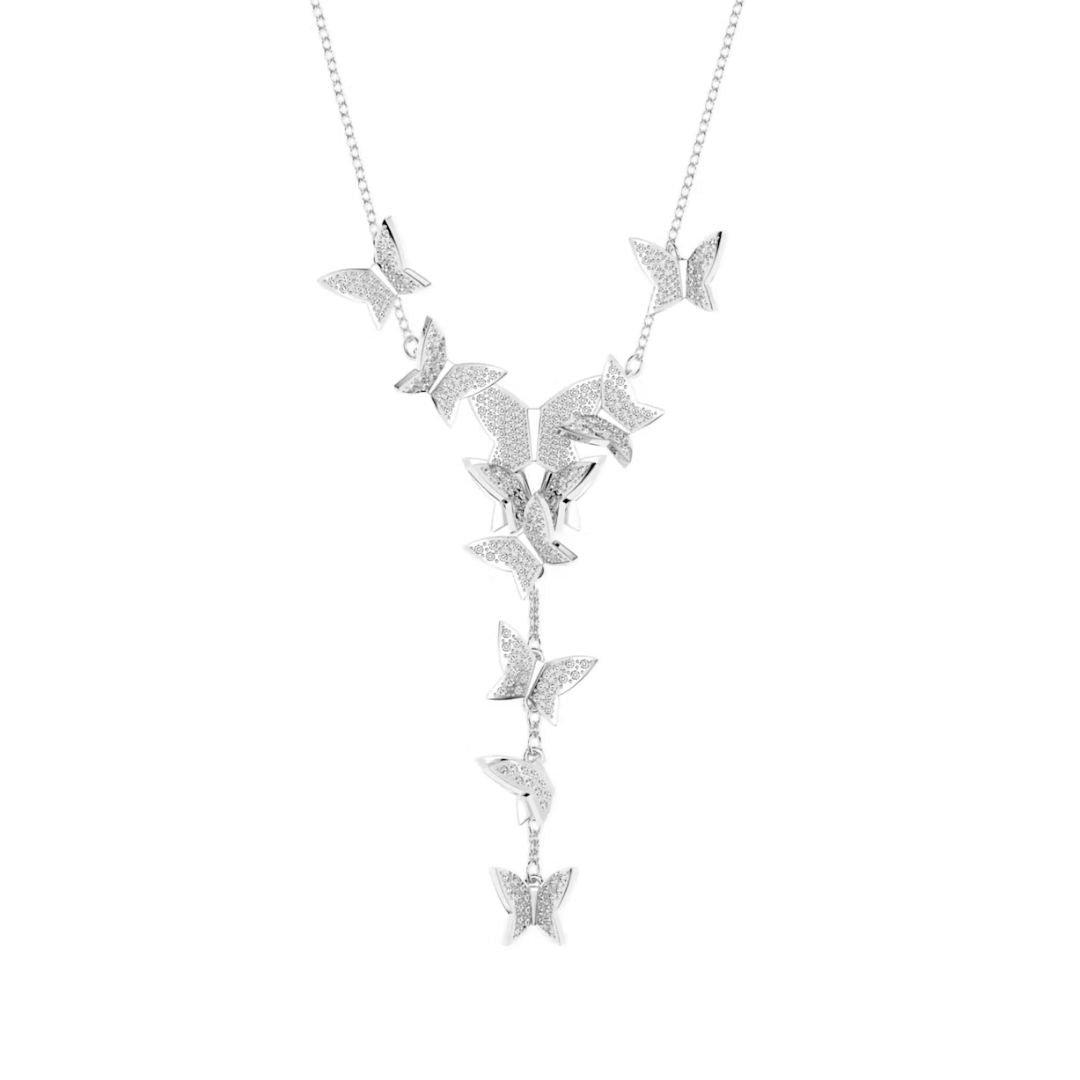 Swarovski Lilia Y kaulakoru, vaalea