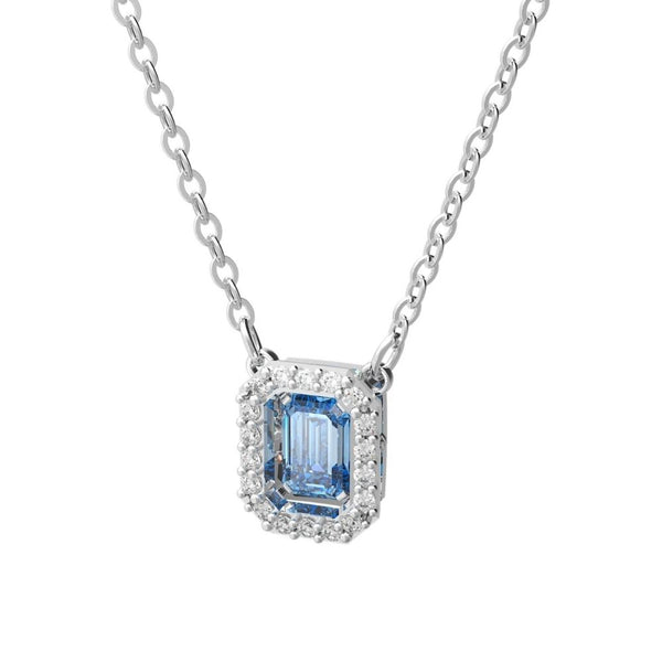 Swarovski cubic zirconia rainbow blue luckily necklace online