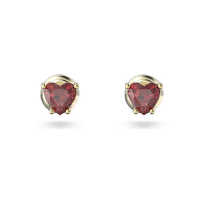 Swarovski Stilla korvakorut, keltakullan värinen ja punaiset kristallit