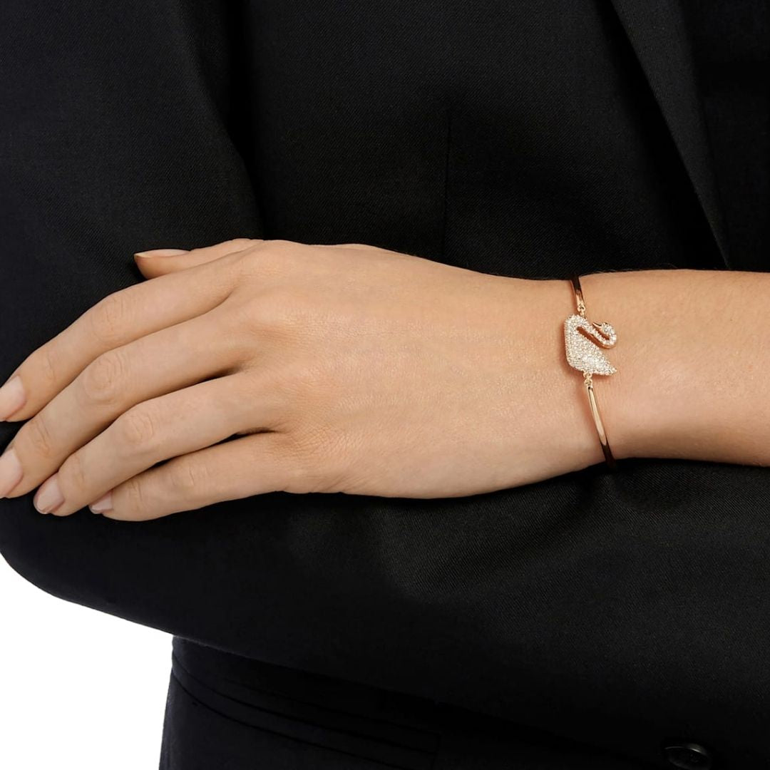 Swarovski Swan bracelet, rose gold coloured - Main Image