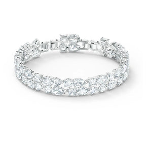 Swarovski Tennis Deluxe kristallirannekoru, vaalea