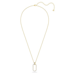 Swarovski Time crystal pendant, yellow gold colour