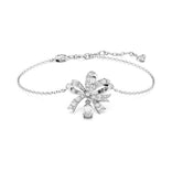 Swarovski Volta rannekoru, vaalea metalli ja kirkkaat kristallit