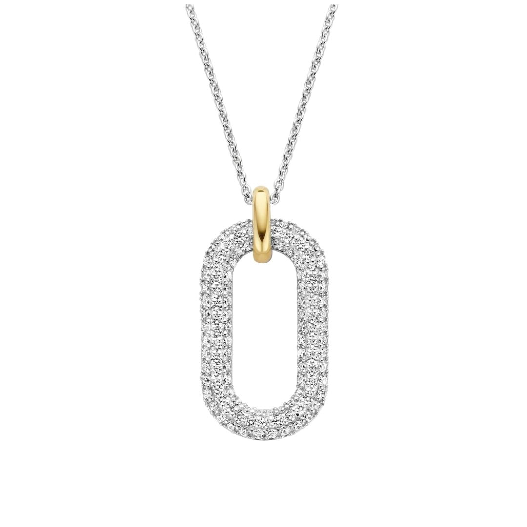 Ti Sento Milano necklace, sterling silver and gold-plated silver, 3964ZY
