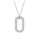 Ti Sento Milano necklace, sterling silver and gold-plated silver, 3964ZY
