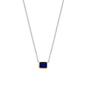 TI SENTO Milano kaulakoru, hopeaa ja sininen kristalli, 3998BY