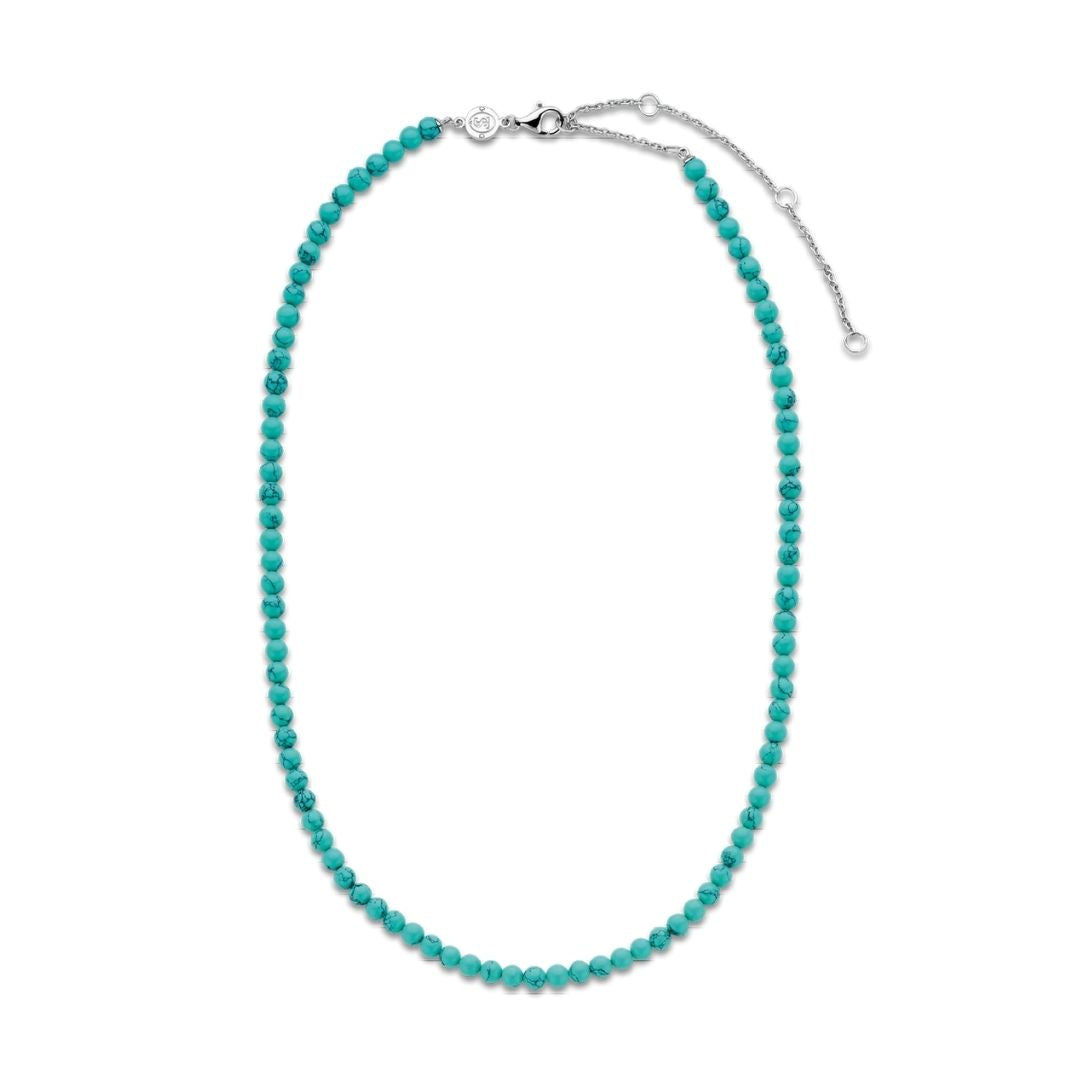 Ti Sento Milano necklace, turquoise and silver, 3916TQ
