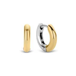 TI SENTO Milano korvakorut, 14 mm, hopeaa ja kullattua hopeaa, 7210SY