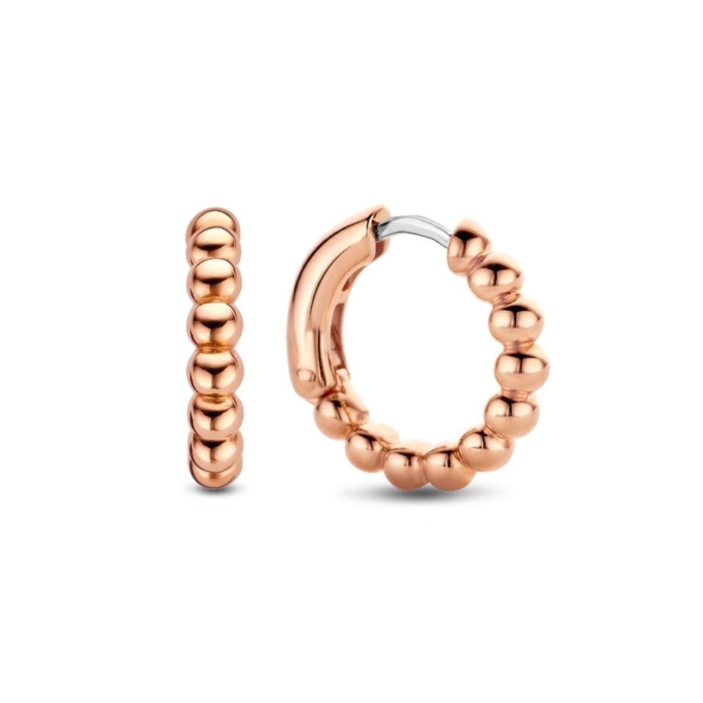 TI SENTO Milano korvakorut, 18 mm, ruusukullattua hopeaa, 7825SR