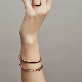 TI SENTO Milano, rannekoru, hopeaa ja ruusukullattua hopeaa, 2956SR