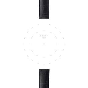Tissot ranneke, 19 mm, musta nahka, T852013405