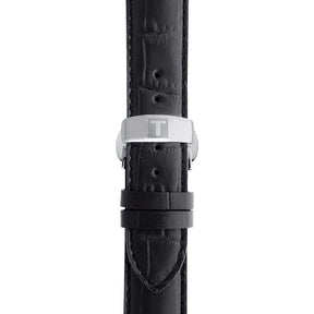 Tissot ranneke, 19 mm, musta nahka, T852013405