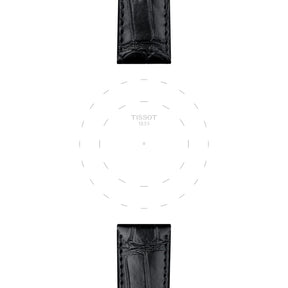 Tissot ranneke, 20 mm, musta nahka, T852043012