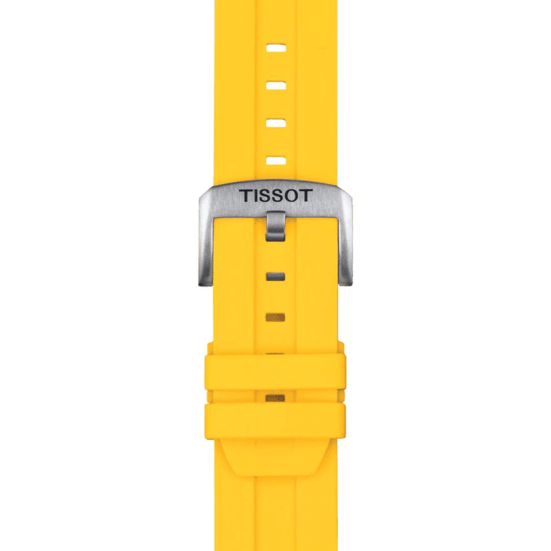 Tissot Bracelet 22 mm yellow silicone T852047916