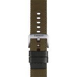 Tissot ranneke, 22 mm, khakinvihreä kangas, T852046756