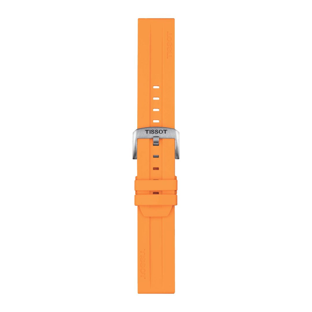 Tissot ranneke, 22 mm, oranssi silikoni, T852047918