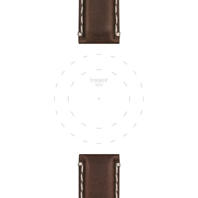 Tissot ranneke, 22 mm, ruskea nahka, T852044980