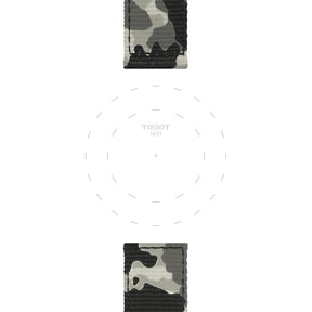 Tissot ranneke, 22 mm, maastokuvioitu kangas, T852046771