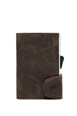 C-Secure security wallet / credit card holder, dark brown leather