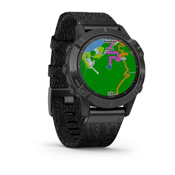 Garmin Fenix 6 Sapphire 47 mm meleerattu musta, monilajiälykello 010-02158-17 - Garmin - Laatukoru