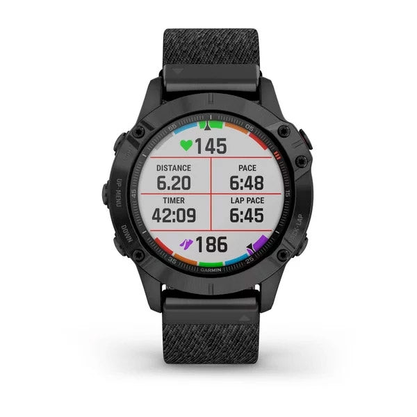 Garmin Fenix 6 Sapphire 47 mm meleerattu musta, monilajiälykello 010-02158-17 - Garmin - Laatukoru