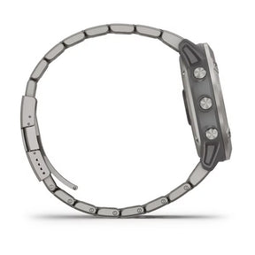 Garmin Fenix 6X Pro Solar 51 mm titaani ja ilmastoitu titaaniranneke, monilajiälykello 010-02157-24 - Garmin - Laatukoru