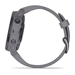 Garmin Fenix 6S Pro Solar 42 mm ametisti ja harmaa silikonihihna, monilajiälykello 010-02409-15 - Garmin - Laatukoru