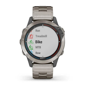 Garmin quatix® 6 Titanium titaani ja titaanihihna, aktiivisuusranneke 010-02158-95 - Garmin - Laatukoru