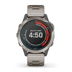 Garmin quatix® 6 Titanium titaani ja titaanihihna, aktiivisuusranneke 010-02158-95 - Garmin - Laatukoru