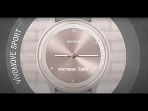 Garmin Vivomove Sport Cocoa and Gold Smartwatch Hybrid Peach 010-02566