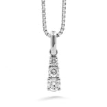 Silván timanttiriipus 0,30ct, 14K valkokultaa, Silván timanttikorut - Silván - Laatukoru