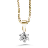 Silván timanttiriipus 0,20ct, 14K keltakultaa, Silván timanttikorut - Silván - Laatukoru