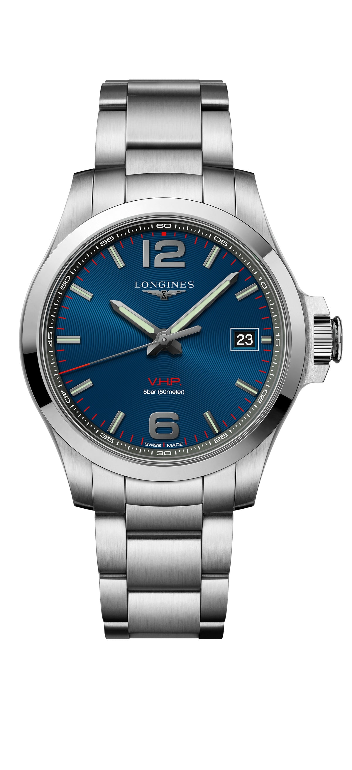 Longines L3.716.4.96.6 Conquest V.H.P. rannekello - Longines - Laatukoru